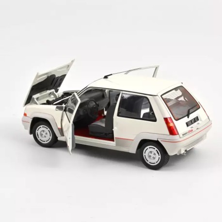Renault&nbsp;R5 Supercinq GT Turbo Phase I 1985 White Pearl Norev 185200