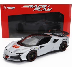 Ferrari SF90 XX Stradale 2024 Bianco Artico Bburago S1802013