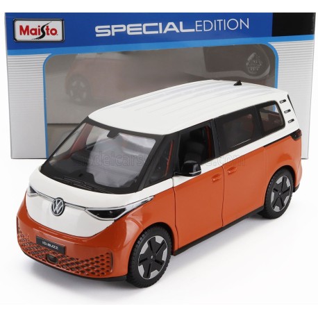 Volkswagen ID.Buzz Minibus 2023 Orange White Maisto MAI32914OR