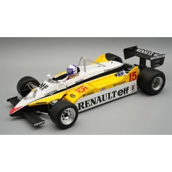 Renault RE30b V6 Turbo with driver 15 Alain Prost F1 Winner Afrique Du Sud 1982 Tecnomodel TMD18-399A