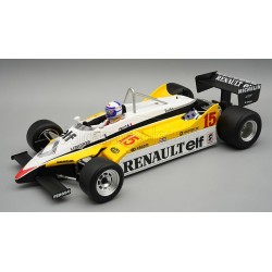 Renault RE30b V6 Turbo with driver 15 Alain Prost F1 Winner Brésil 1982 Tecnomodel TMD18-399C