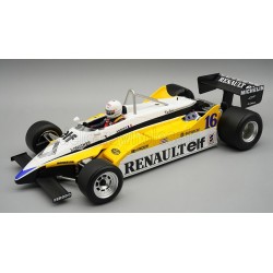 Renault RE30b V6 Turbo with driver 16 Rene Arnoux F1 Winner France 1982 Tecnomodel TMD18-399D