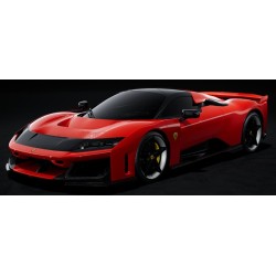Ferrari F80 with Carbon Silver Rims 2024 Rosso Corsa BBR BBRC305A1