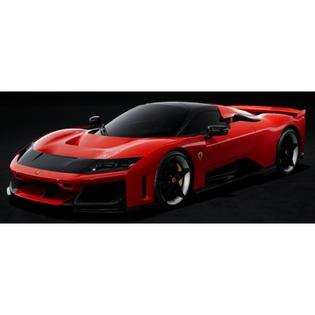 Ferrari F80 with Carbon Silver Rims 2024 Rosso Corsa BBR BBRC305A1