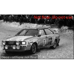 Audi Quattro A2 1 Rallye Monte Carlo 1984 W.Rohrl - C.Geistdorfer Sunstar SUN4258
