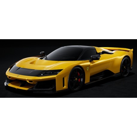 Ferrari F80 with Black Wheels 2024 Giallo Tristrato Bburago 18-16920