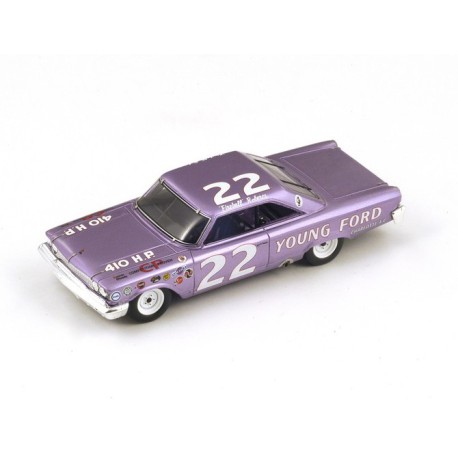 Ford Galaxy 22 Nascar Darlington 1963 Fireball Roberts Spark S3597