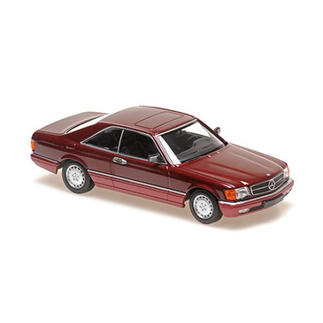 Mercedes Benz 560 SEC C126 1980 Red Met Minichamps 940035124