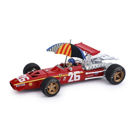 Ferrari 312 26 F1 France 1968 Jacky Ickx starting grid Brumm R171CHU