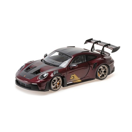 Porsche 911 992 GT3RS 2023 Purple with Gold Wheels Minichamps 110062029