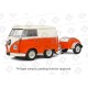Volkswagen&nbsp;T1 Van Kool Combi with trailer 1950 Orange White Solido S1810902