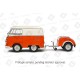 Volkswagen&nbsp;T1 Van Kool Combi with trailer 1950 Orange White Solido S1810902