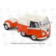Volkswagen&nbsp;T1 Van Kool Combi with trailer 1950 Orange White Solido S1810902