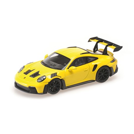 Porsche 911 992 GT3RS 2024 Yellow with Black Wheels Minichamps 870065024