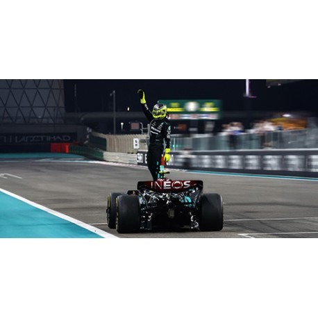 Mercedes F1 W15 44 Lewis Hamilton F1 Last Race with Mercedes Abu Dhabi 2024 Minichamps 110242444
