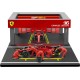 Ferrari SF24 Diorama Garage Pit-Stop 55 Carlos Sainz F1 2024 Bburago 18-36862-S