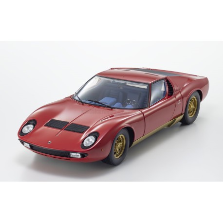Lamborghini Miura P400 1968 Red Gold Kyosho 08621RBL