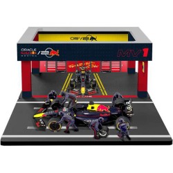 Red Bull RB20 Diorama Garage Pit-Stop 11 Sergio Perez F1 2024 Bburago 18-38453-P