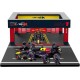 Red Bull RB20 Diorama Garage Pit-Stop 1 Max Verstappen F1 2024 Bburago 18-38453-V