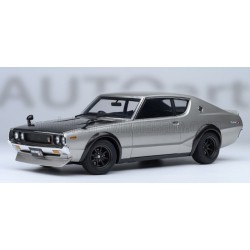 Nissan Skyline 2000 GT-R KPGC110 Tuned Version Coupe 1973 Silver Black Autoart 77477