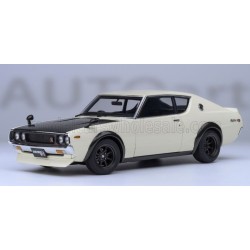Nissan Skyline 2000 GT-R KPGC110 Tuned Version Coupe 1973 White Black Autoart 77478