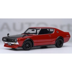 Nissan Skyline 2000 GT-R KPGC110 Tuned Version Coupe 1973 Red Black Autoart 77479
