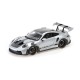 Porsche 911 992 GT3RS Weissach Package 2024 Silver with Black Wheels Minichamps 870065020