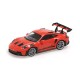 Porsche 911 992 GT3RS 2024 Red Black Decor with Silver Wheels Minichamps 870065022