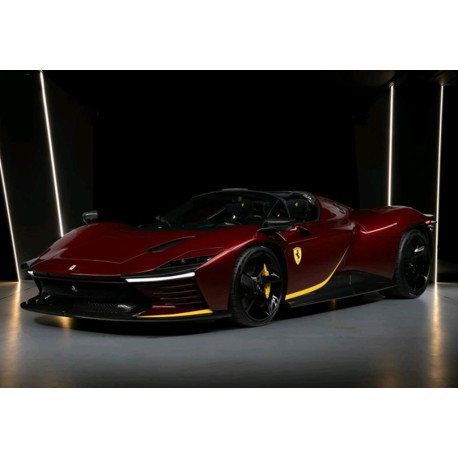 Ferrari Daytona SP3 with open roof Rosso Rubino BBR BBRC267TMM