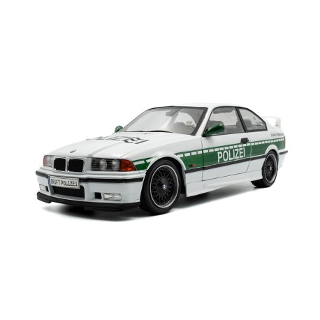 BMW M3 E36 Coupe Polizei 1991 White Green Solido S1803915
