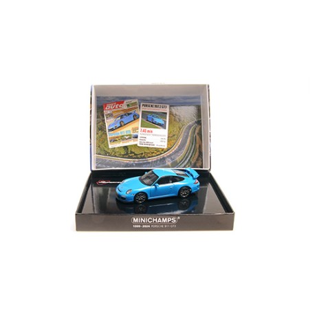 Porsche 911 GT3 Sport Auto 2009 Blue Minichamps 400068025