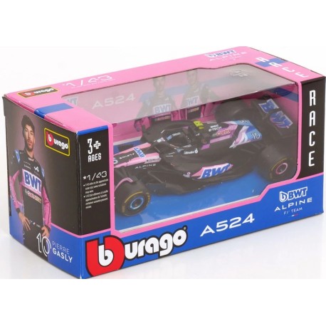 Alpine&nbsp;A524 10 Pierre Gasly F1 2024 Bburago BU38219-G
