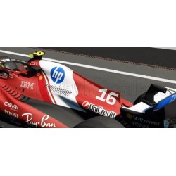 Ferrari SF25 with driver and showcase 16 Charles Leclerc F1 2025 Bburago BU36852-L