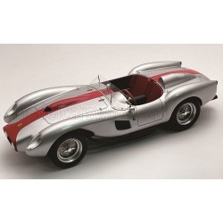 Ferrari 250tr 3.0l V12 Pontoon Fender Testarossa Spider Street Version 1958 Silver Red Tecnomodel TM18-254M