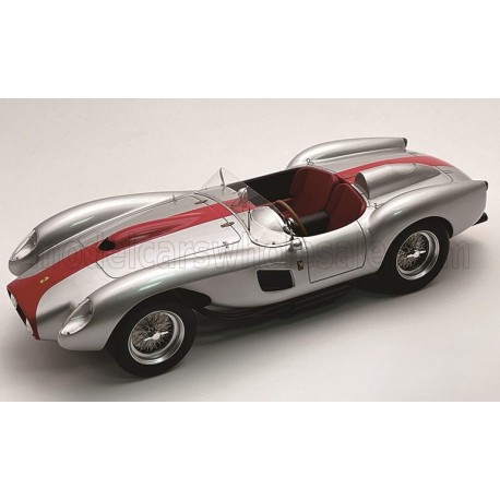 Ferrari 250tr 3.0l V12 Pontoon Fender Testarossa Spider Street Version 1958 Silver Red Tecnomodel TM18-254M