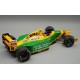 Benetton Ford B192 with driver 19 Michael Schumacher F1 Winner Belgique Spa 1992 Tecnomodel TMD18-404A