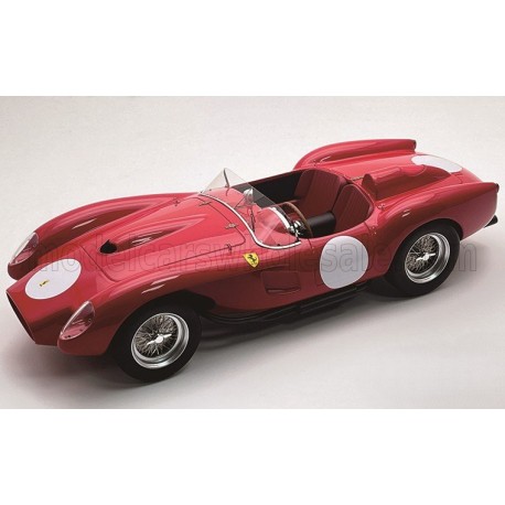 Ferrari 250tr 3.0l V12 Pontoon Fender Testarossa Spider Press Version Clienti Corsa 1958 Red White Tecnomodel TM18-254N