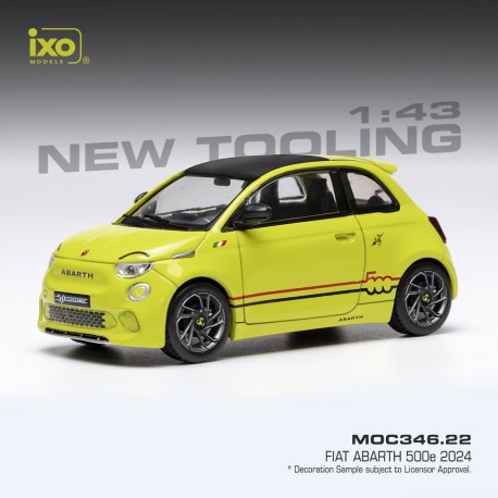 Fiat 500e Abarth 2024 Yellow IXO MOC346