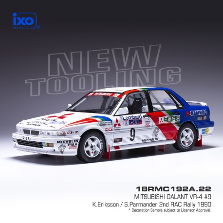 Mitsubishi Galant VR-4 9 RAC Rally 1990 K. Eriksson - S. Parmander IXO 18RMC192A