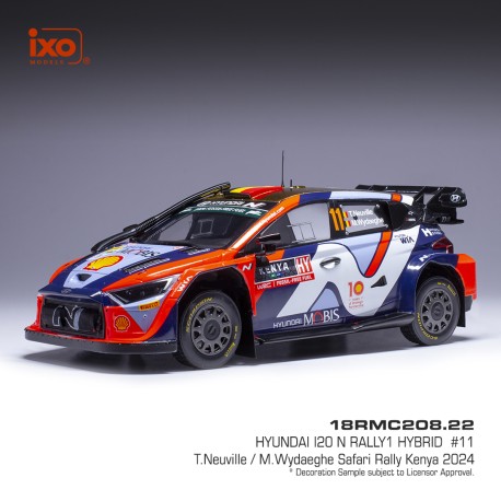 Hyundai i20 N Rally1 11 WRC Safari Rally 2024 Neuville - Wydaeghe IXO 18RMC208
