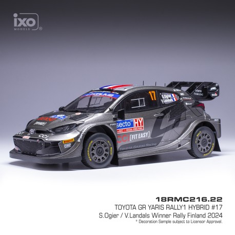 Toyota Yaris Rally1 Hybrid 17 Rallye de Finlande 2024 S. Ogier - V. Landais IXO 18RMC216