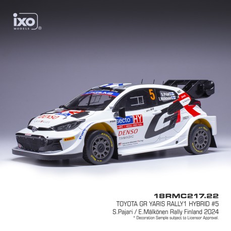 Toyota Yaris Rally1 Hybrid 5 Rallye de Finlande 2024 S. Pajari - E. Malkonen IXO 18RMC217