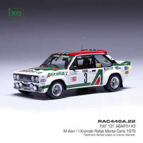 Fiat 131 Abarth 3 Rallye Monte Carlo 1979 M.Alen - I.Kivimaki IXO RAC446A