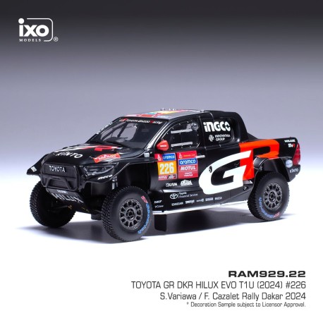 Toyota GR DKR Hilux Evo T1u 226 Rallye Dakar 2024 S.Variawa - F.Cazalet IXO RAM929