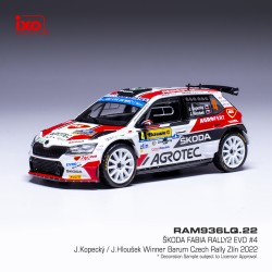 Skoda Fabia Rally2 Evo 4 Barum Rally Zlin 2022 Kopecky - Hlousek IXO RAM936