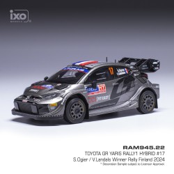 Toyota Yaris Rally1 Hybrid 17 Rallye de Finlande 2024 S. Ogier - V. Landais IXO RAM945