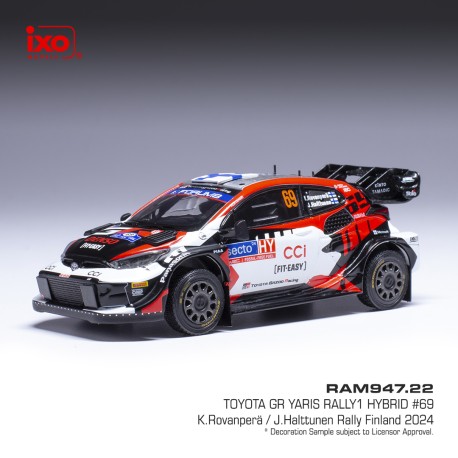 Toyota Yaris Rally1 Hybrid 69 Rallye de Finlande 2024 K. Rovanpera - J. Halttunen IXO RAM947