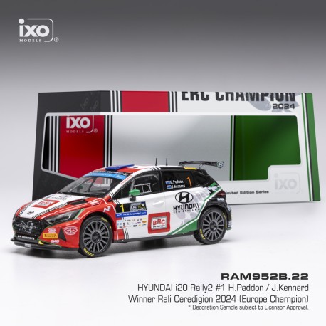 Hyundai I20 N Rally2 1 Rallye Ceredigion 2024 H.Paddon - J.Kennard IXO RAM952B