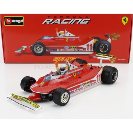 Ferrari 312T4 11 Jody Scheckter F1 Winner Italie Monza 1979 Bburago BU180011
