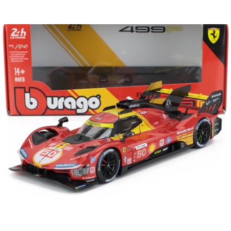 Ferrari 499P 50 Winner 24 Heures du Mans 2024 Bburago BU26312-50